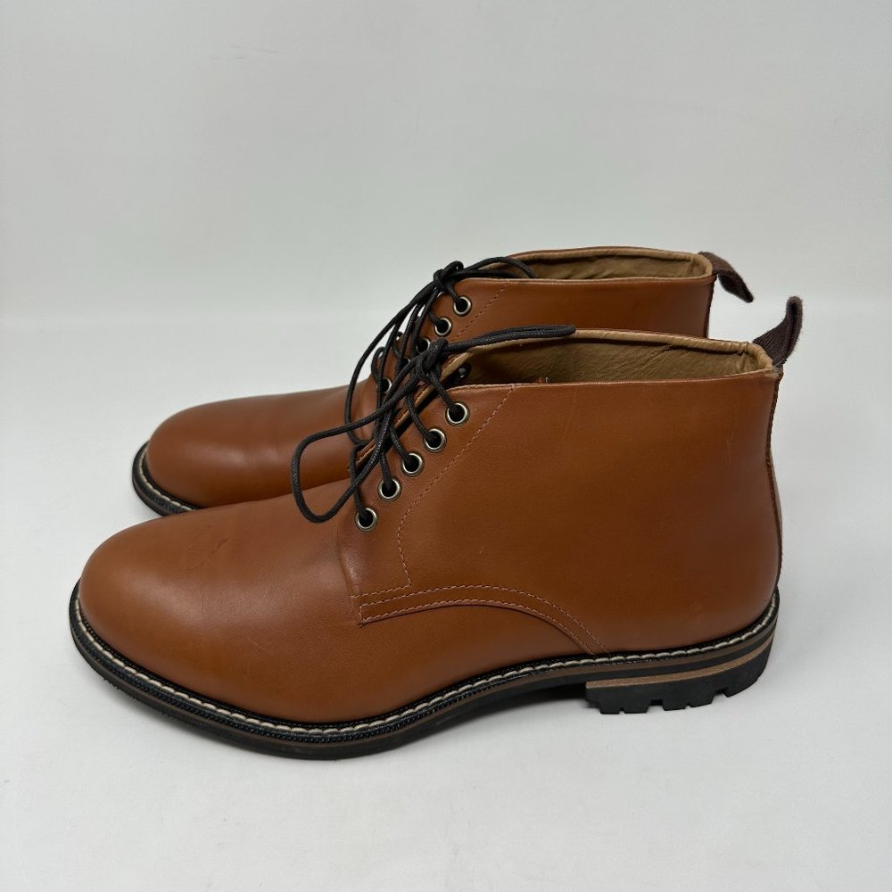 Brooks Brothers Chukka Boots Leather brown shoes Men's size 9D - Picture 2 of 16